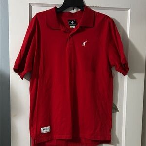 LRG - Red Polo Shirt with Giraffe Logo - Men